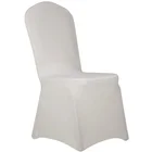 ZIRAN Solid Color Stretch Wedding Chair Cover Universal Size Banquet Chair Cover Spandex
