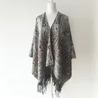 OEM spanish mink acrylic shawl winter with tassel