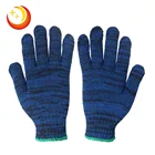 High quality Cotton mixed color knitted cotton gloves