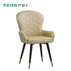 Wholesale Modern Style Metal PU Leather Leisure Chair For Hotel Dining Room