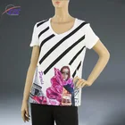 Simply Design Custom High Quality Sublimation Printed T Shirt for Women