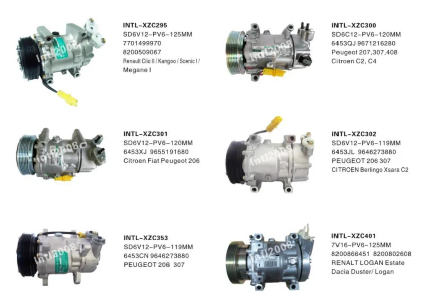 Compressor for Harisson / V5 for Renault/ for Opel / 27630-00Q2C 27630-00Q1D 27630-00Q0J