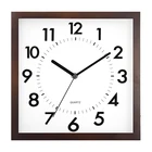 QingFeng 10 inch custom small square stylish fashion design wall decor wood clock with silent sweep move