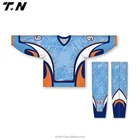 Men School Team Brand Design Logo Stripe Custom Ice Hockey Uniform