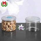 250ml Round Can Plastic Candy Jar With Easy Open Lid For Food
