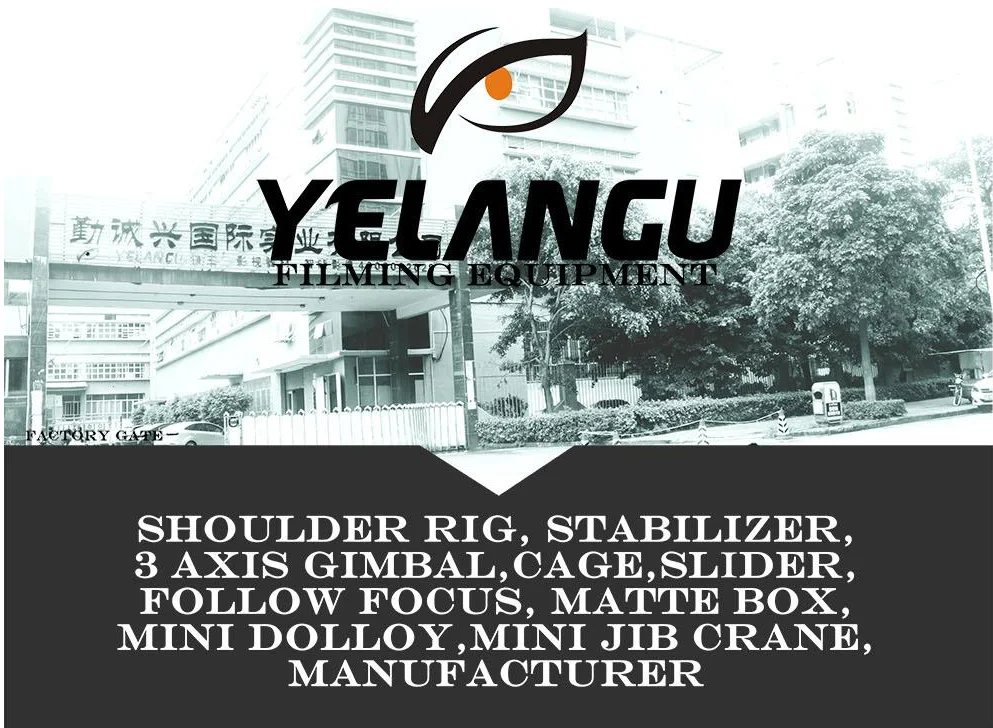 YELANGU S120T Professional Handhled Camera Stabilizer Carbon Fiber Tube Max 120cm Black Steadicam for Video DSLR