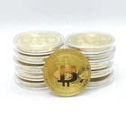 Gold Metal Commemorative Souvenir Physical Bitcoin Coin