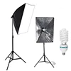 Fosoto 3*135w photography lighting kit studio photo equipment softbox 24"*24"