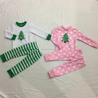 Wholesale the popular christmas ret pajamas outfit baby girls and boys clothes