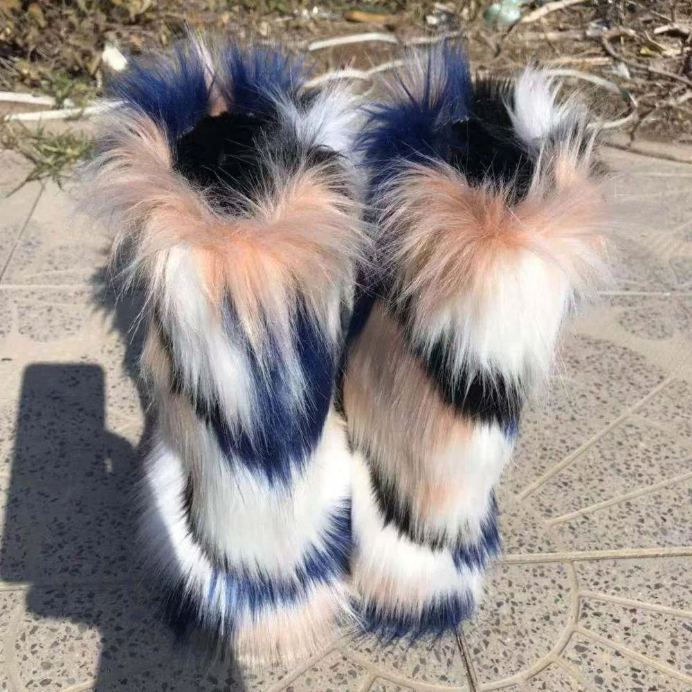 tall fur boots