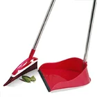 Home Cleaning Long Handle Garden Plastic Broom and Dustpan Set