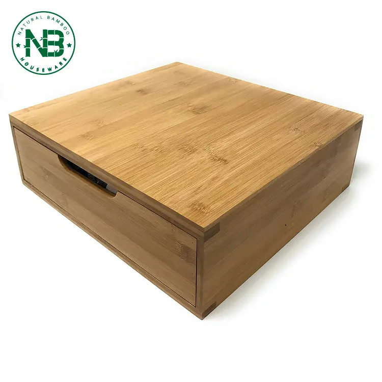 Bamboo Coffee Capsule Drawer Coffee Pods Storage Organiser Coffee
