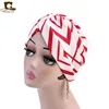 Factory Sale Pastoral Printing Turban Hat Ladies Wild Clothing Hat Amazon Quality Source Women Bonnet Chemo Cap TJM-343