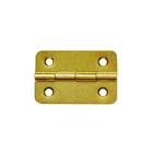 Brass Metal Box Hinges Good Quality Metal Brass Plating Mini Box Hinges for Suitcase