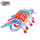 18cm HB promotional gift colorful Flexible Plastic Pvc Twisted Pencil