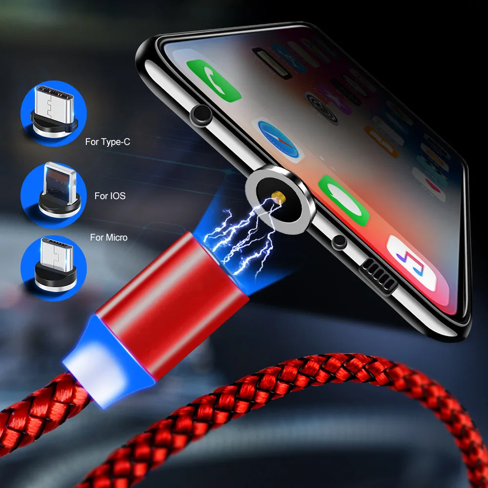 Original Factory High Quality Nylon Braided Type-c Magnetic Charging USB Cable for Samsung S10 S9 - ANKUX.COM