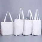 wholesale large capacity cotton tote canvas shopping bags with long shoulder strap(s)