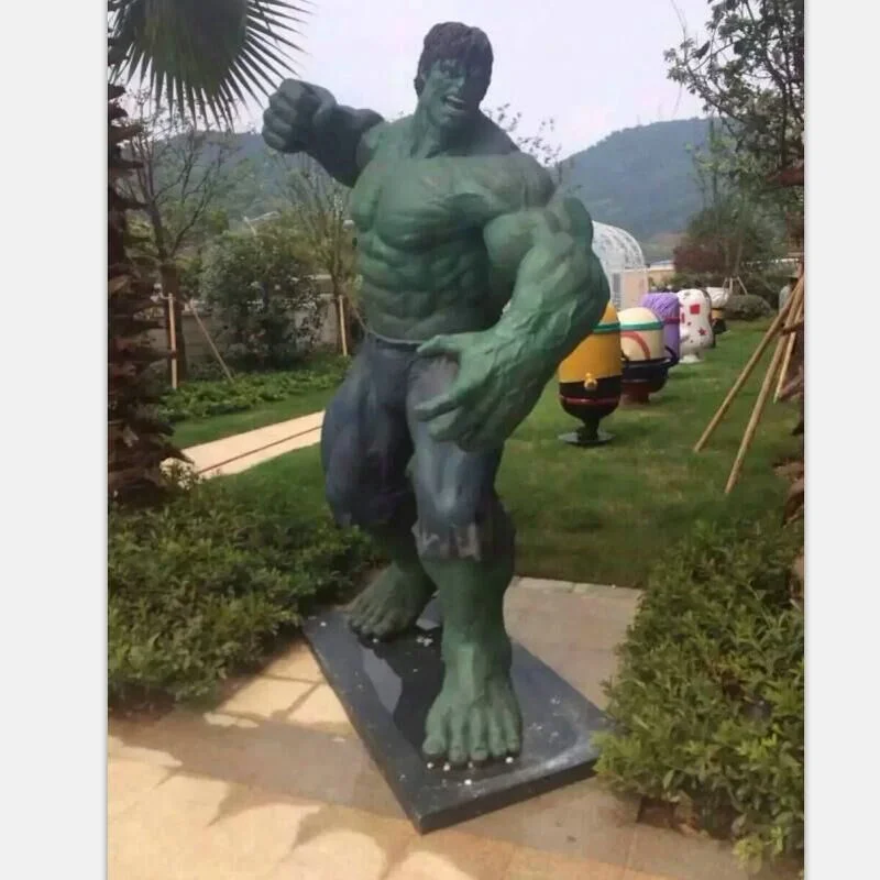 الفيبرجلاس بالحجم incredible hulk تمثال النحت