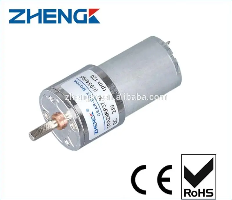 Zhengke ZGA37RG 12V 1000RPM Reduction Motor DC Gear Motor