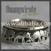 Duang wirote Thai Elephant Artistry Sterling Silver Spin Ring