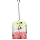 Big cube foraging bird toy acrylic interactive hanging parrot training toy