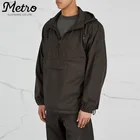 Plus Size Mens Cotton Jackets Men Windbreaker Wholesale Mens Windbreaker 100% Cotton Hooded Oversized Jackets
