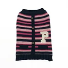 Wholesale fashion sweater fleece cute pink girl dog for small medium dog warm hand knitted machine knit