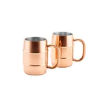HASAYAKI 2017 New Double Wall Stainless Steel Copper Plated beer coffee cup