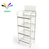 Customize floor stand folding metal wire energy bar candy display rack