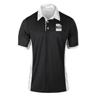 2018 New design blank golf black polo t shirt with custom logo