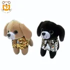 2019 Fashion Sequin Stuffed Animal Dog Keychain Glitter plush Keyring Pendant Decoration