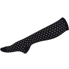 Girl Fashion Wearing Sexy Long Polka Dots Happy Socks