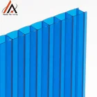 5mm Twin Wall PC Hollow Polycarbonate Sun Shade Sheet for horses Cars Build sun sheet board
