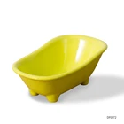 Custom yellow Bathtub pot home & garden small pots for plants succulent ceramic flower pot