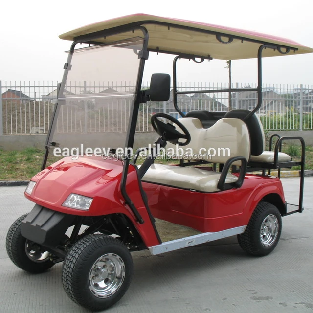 sport golf 2 seater small golf cart,EG2028ksz,electric golf passenger mover, with rear foldable seat,