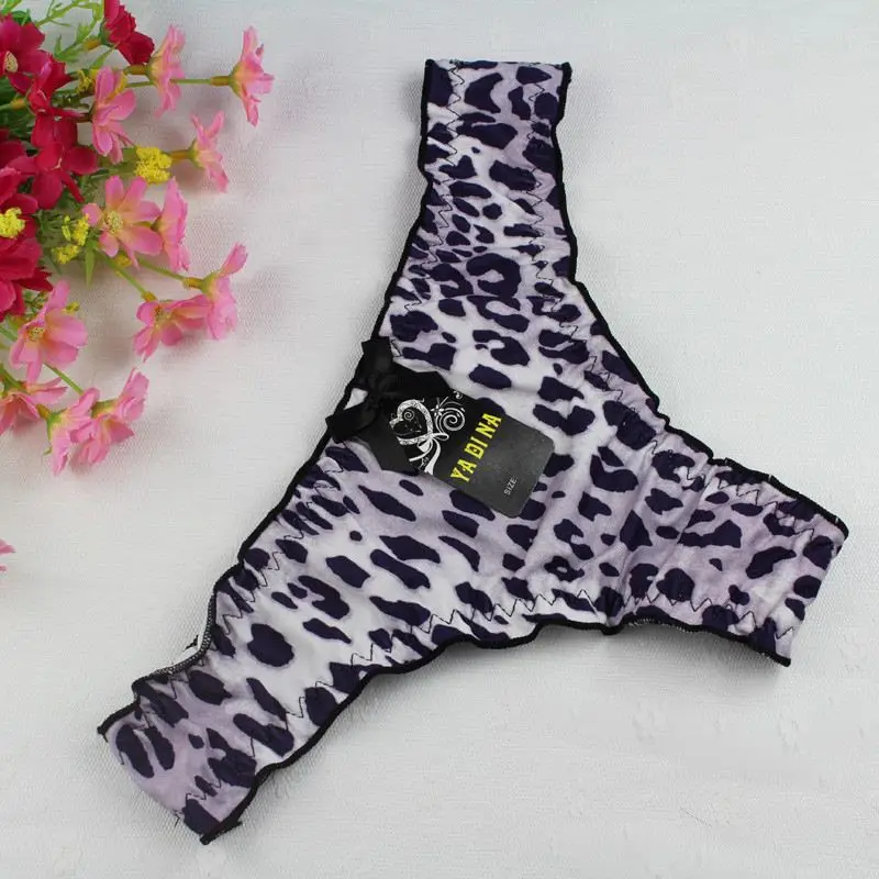 Stock Newest Hot New Cute Leopard Women Sey Cotton Briefs Panties Thongs G-string Lingerie Underwear bragas mujer Summer style