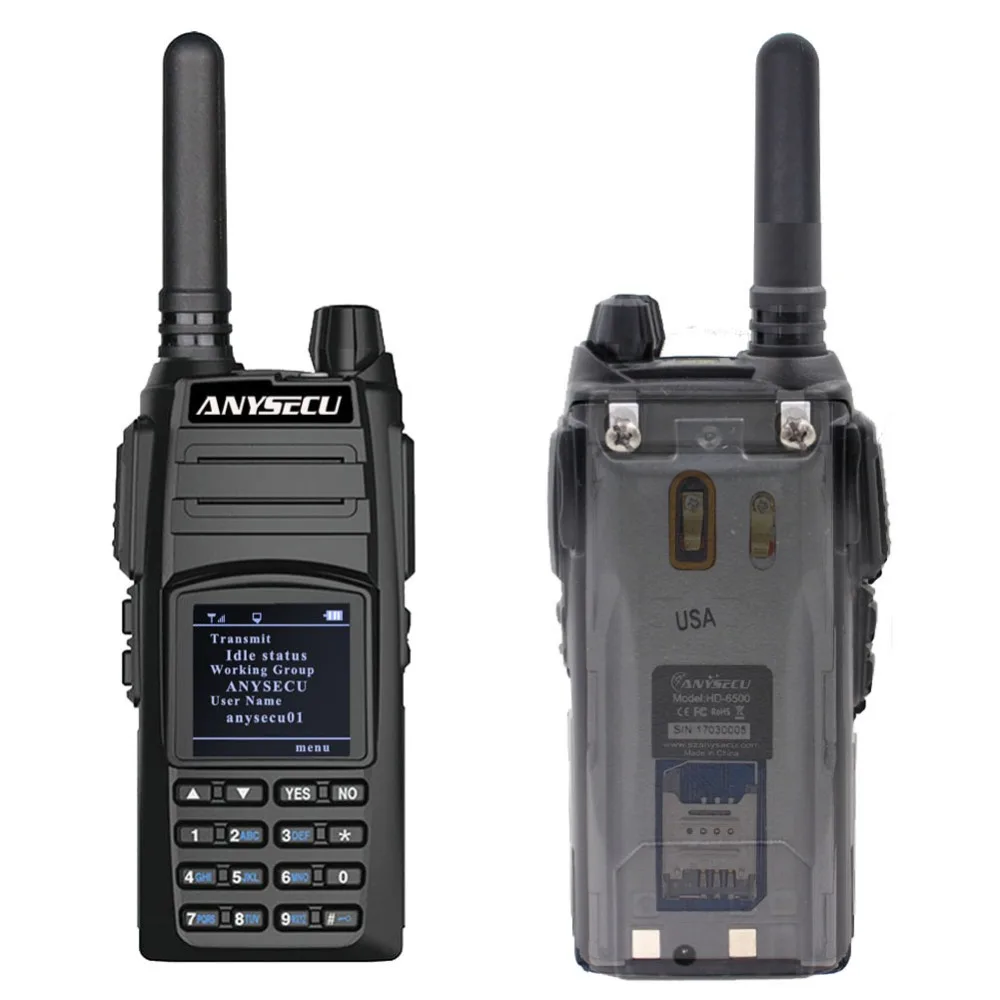 De poche &agrave; deux voies radio Illimit&eacute;s gamme Nouvelle 3G SIM carte Radio Bidirectionnelle 3G-HD6500 WCDMA Talkie-walkie - ANKUX Tech Co., Ltd