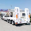 muiti axle 40 feet 70 ton lowboy trailer shandong low bed semi trailer for sale
