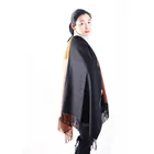 Wholesale Brown Cashmere Tassels Scarves Shawls