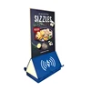 flashing light tent card table display restaurant acrylic menu acrylic table numbers tabletop display stand