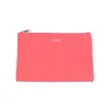 Fashion Flat Pack Style Laptop Bag Pink Canvas Bag With Zipper Custom Logo Printed Canvas Makeup Bag
