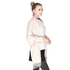 high quality acrylic material plain color wholesale pashmina scarf