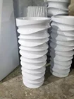 Plastic Garden White Garden Garden Pot Artificial Plastic Square Flower Pot Garden White Vase Fiberglass Material