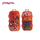 BSCI approved factory best selling 220pc assorted colorful plastic head push pin