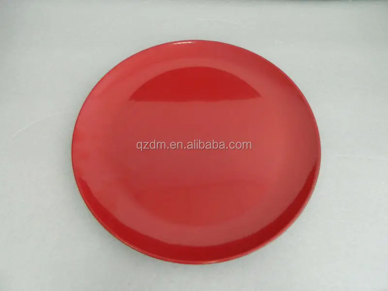 Double-color plastic dinner plate