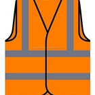 Personalized Hi Vis Orange Safety waistcoat conforms to EN20471