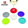 New Design Silicone Coaster Felt Wine Glass Coaster Set 6pcs
