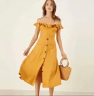 High quality colorful royon clothes women fashion simple rayon long clothes