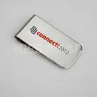 Eco Friendly Slim Metal Custom Logo Money Clip Wallet
