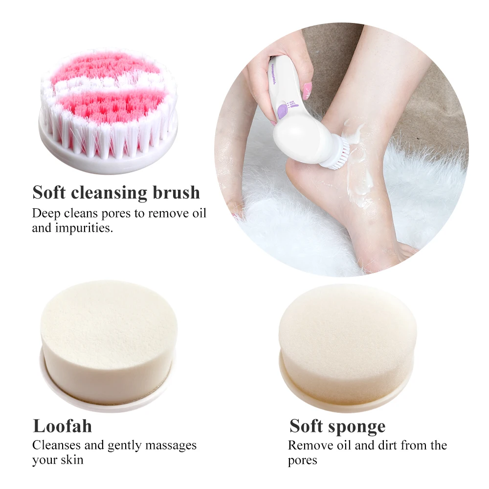 Private Label Sonic Electric Vibrating Face Cleanser Brush Facial Cleaning Machine